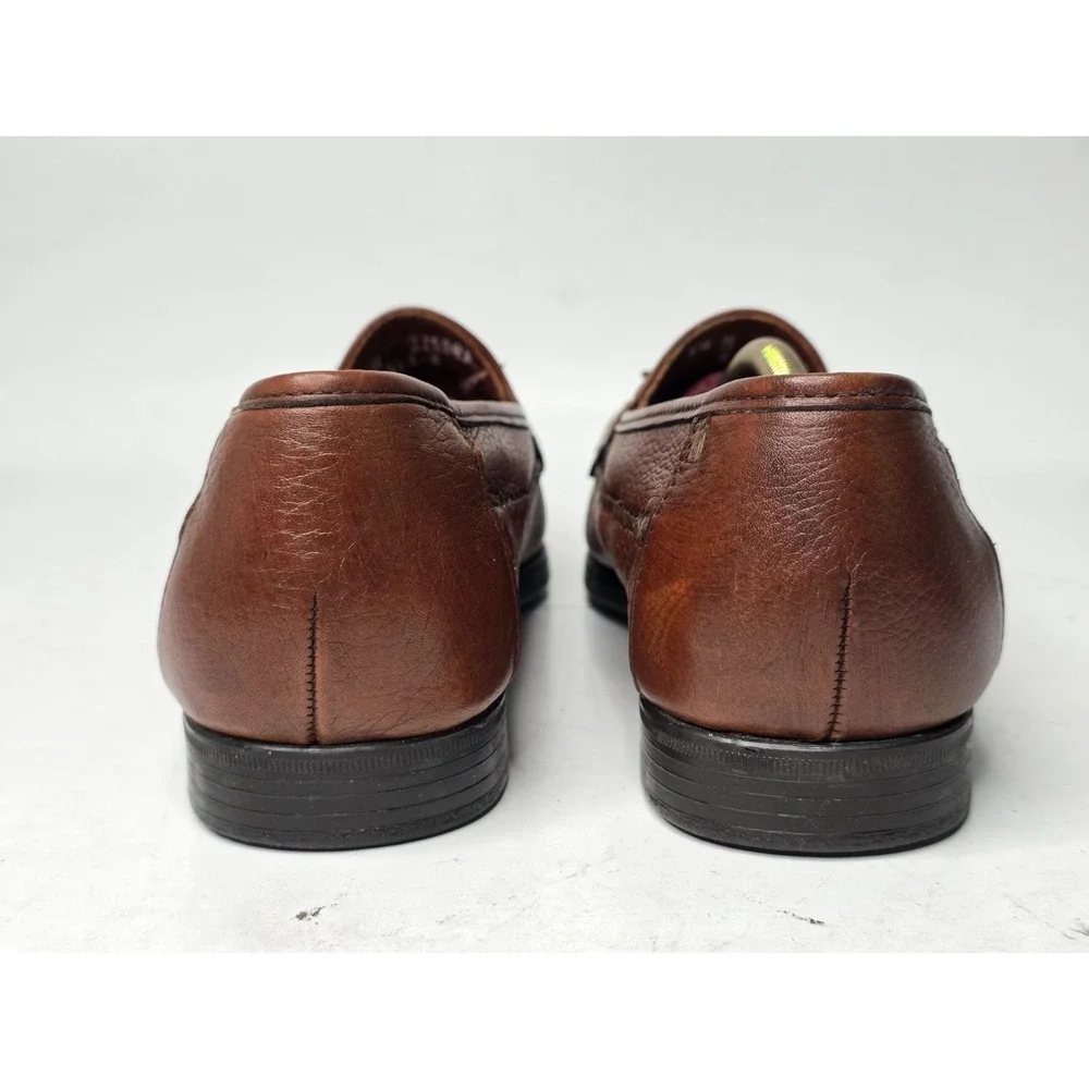 Dexter Shoes Men's Loafers Size‎ 9.5 M Brown Leather Tassel Kiltie Shoes USA VTG